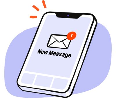 New message graphic New message graphic