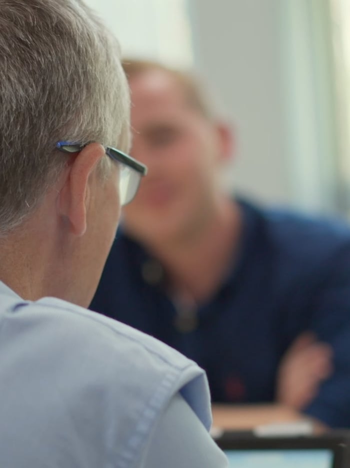 Parent meeting portrait
